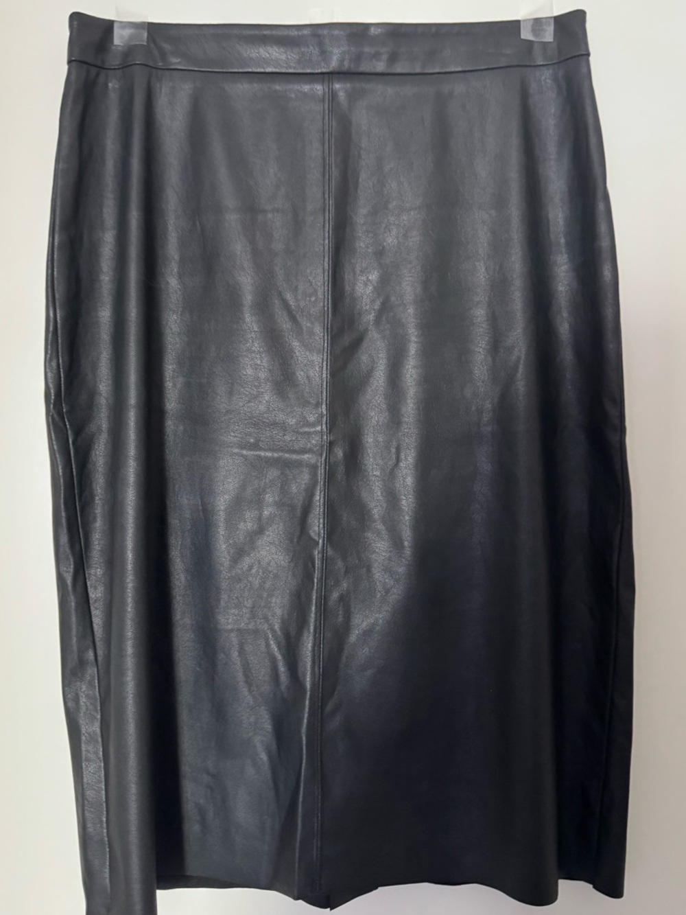 Lavender Brown Black Faux Leather pencil skirt